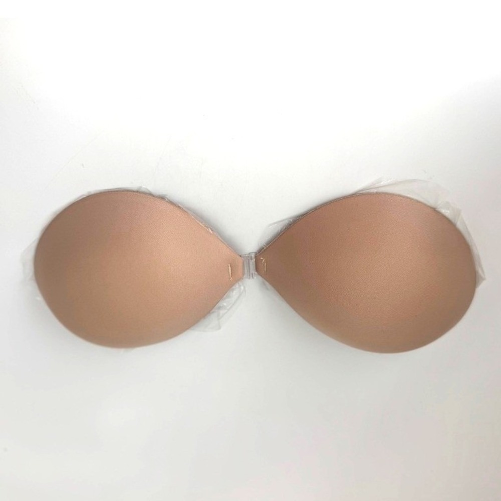 BOOMBA Magic Padded Sticky Bra Beige Size C Adhesive Strapless Backless open box